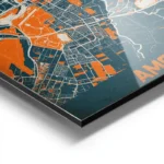 affiche carte amsterdam vintage aluminium.webp