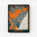 affiche carte barcelona vintage avec cadre.webp