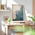 affiche carte beirut vintage bureau.webp