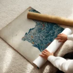 affiche carte beirut vintage enroule.webp