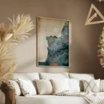 affiche carte beirut vintage salon.webp