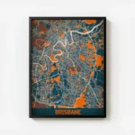 affiche carte brisbane vintage avec cadre.webp