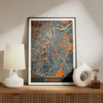 affiche carte brisbane vintage meuble.webp