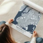 affiche carte brooklyn en rouleau.webp