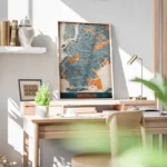 affiche carte brooklyn vintage bureau.webp
