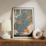 affiche carte brooklyn vintage meuble.webp