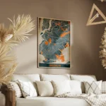 affiche carte brooklyn vintage salon.webp