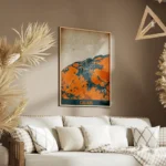 affiche carte calais vintage salon.webp