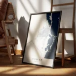 affiche carte cancun encadre.webp