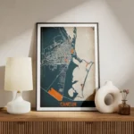 affiche carte cancun vintage meuble.webp