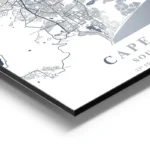 affiche carte cape town aluminium.webp