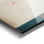 affiche carte dakar vintage aluminium.webp