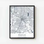 affiche carte dallas avec cadre.webp