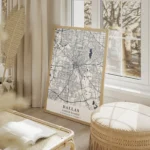 affiche carte dallas salon beige.webp