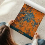 affiche carte dijon vintage en rouleau.webp