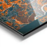 affiche carte dortmund vintage aluminium.webp