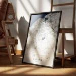 affiche carte havana encadre.webp