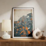 affiche carte havana vintage meuble.webp