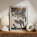 affiche carte hong kong vintage meuble.webp