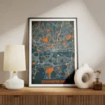 affiche carte johannesburg vintage meuble.webp