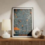 affiche carte los angeles vintage meuble.webp