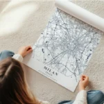 affiche carte milan en rouleau.webp