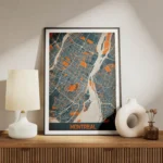 affiche carte montreal vintage meuble.webp