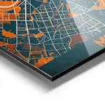 affiche carte moscow vintage aluminium.webp