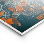 affiche carte new delhi vintage lightpanel.webp