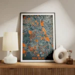 affiche carte new delhi vintage meuble.webp