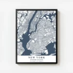 affiche carte new york avec cadre.webp