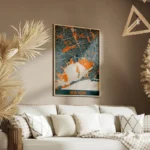 affiche carte new york vintage salon.webp