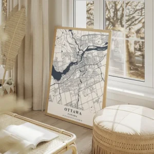 affiche carte ottawa salon beige.webp