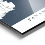 affiche carte panama city aluminium.webp