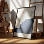 affiche carte panama city encadre.webp