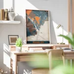 affiche carte panama city vintage bureau.webp