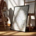 affiche carte paris encadre.webp