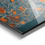 affiche carte paris vintage aluminium.webp