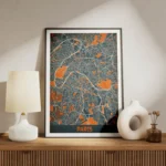 affiche carte paris vintage meuble.webp