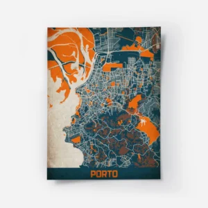 affiche carte porto vintage.webp