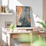 affiche carte porto vintage bureau.webp