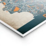 affiche carte porto vintage lightpanel.webp