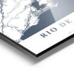 affiche carte rio de janeiro aluminium.webp
