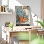 affiche carte rio de janeiro vintage bureau.webp