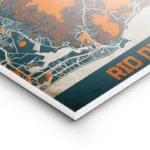 affiche carte rio de janeiro vintage lightpanel.webp