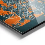 affiche carte rome vintage aluminium 1.webp