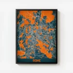 affiche carte rome vintage avec cadre 1.webp