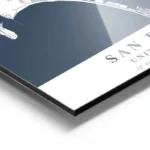 affiche carte san diego aluminium.webp