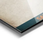 affiche carte san diego vintage aluminium.webp