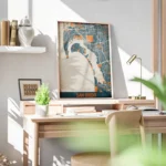 affiche carte san diego vintage bureau.webp